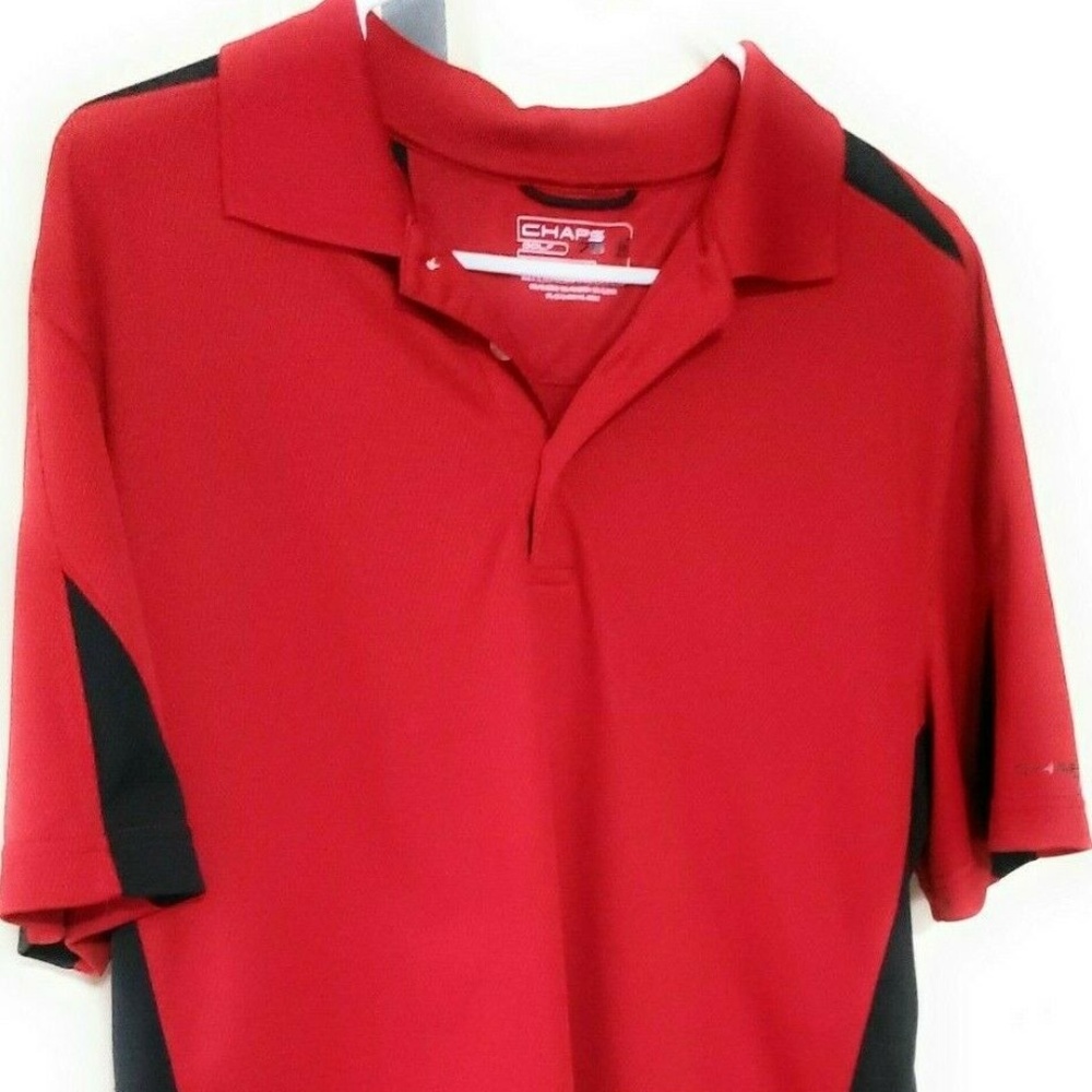 Red & Black CHAPs  GOLF 78 Stay Dry Medium Polo